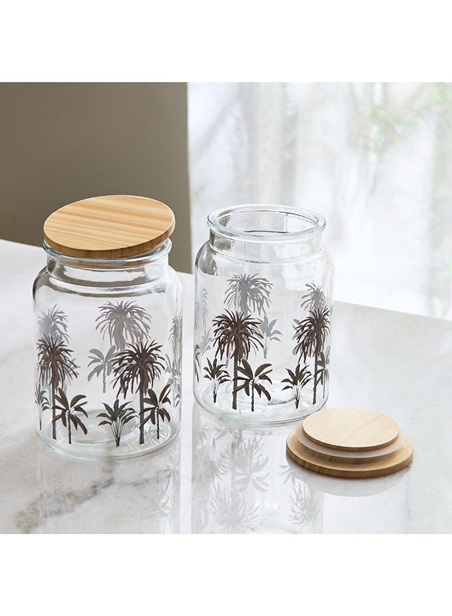Home Box Sahra 2-Piece Glass Jar Set - Image 2